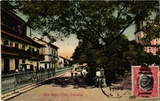 Panama Panama City Sta. Anna Park Vintage Postcard (563)