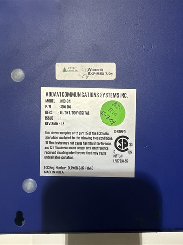 Vodavi Communications Systems Digital Voice Mail System DHD-04/Dolphin 303-04 - Picture 6 of 10