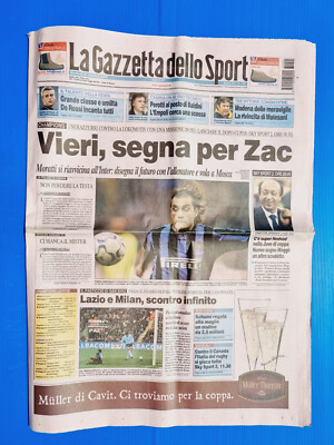 Gazzetta Dello Sport Du 21 Octobre 2003 - Vieri, Inter, Lazio, Milan...