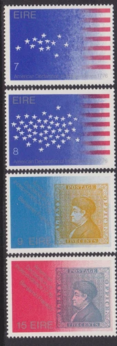 IRELAND, Scott #389-392: MNH, 1976 American Bicentenary set