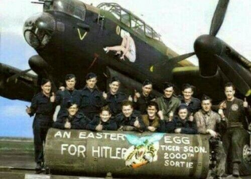 RAF Avro Lancaster Bomber An Easter Egg For Hitler Print #2013 WWII WW2 5x7