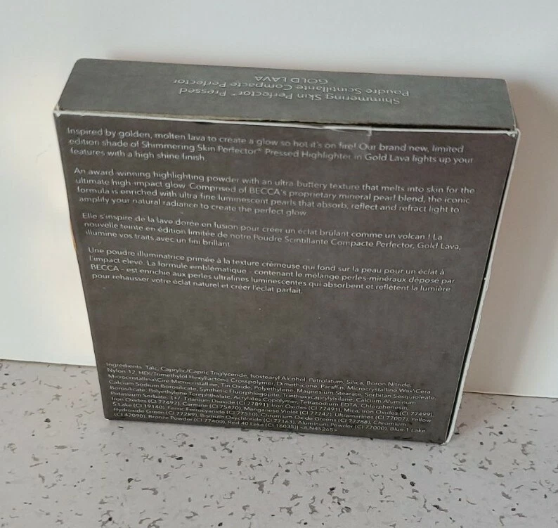 Becca Volcano Goddess Shimmering Skin Perfector in Gold Lava .25 oz New in Box - Image 4 of 4