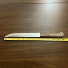 Medallion Slicing Knife Stainless 7" Serrated Wood Handle Full Tang VTG Japan — photo 5