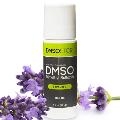 DMSOSTORE DMSO Roll-on Lavender Scented: Soothe Aches, Relax Muscles, & Calm 99.995% Pure