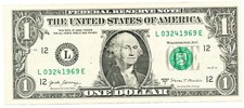 $1 Birthday Note: March 24, 1969 (03/24/1969)(03-24-69)(Serial Number: 03241969)