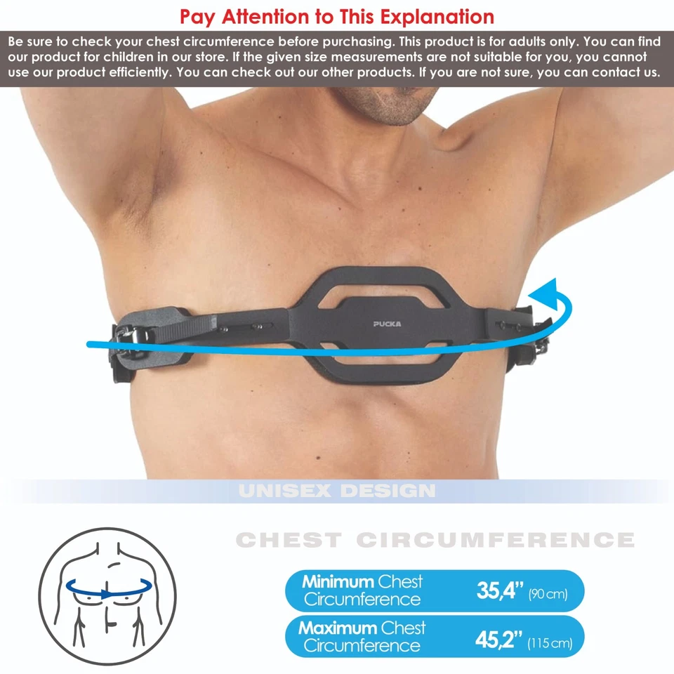 Corsé de pecho de paloma con hebilla ajustable Pectus Carinatum adulto o niño Foto 2 de 4