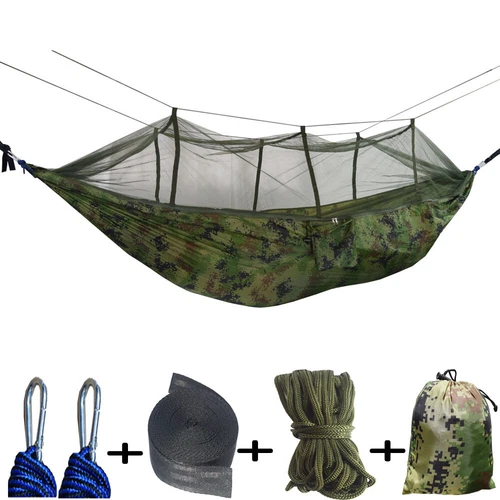 Portable Double 2 Person Camping Hammock Tent with Mosquito Net / Rain Fly Tarp - Picture 3 of 34