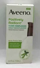 Aveeno Positively Radiant Clear Complexion Daily Moisturizer 4oz Exp  01/2026
