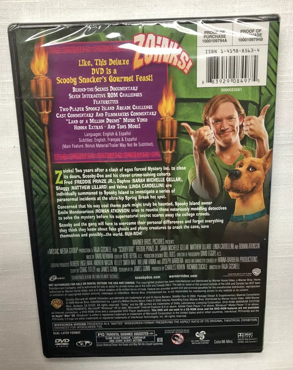 Scooby-Doo The Movie (DVD, 2009) Warner Bros Brand New
