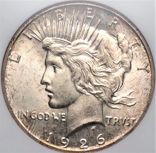1926 PEACE DOLLAR NGC MS 63 LUSTROUS FLASHY CREAMY WHITE AND WELL STRUCK BETTER 