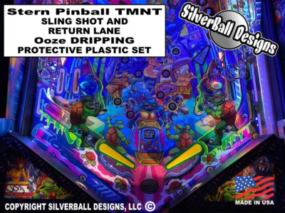 TMNT Sling Shot & Return Lane Schutz Kunststoff Set Stern Flipper