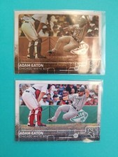2015 Adam Eaton Topps Chrome Sephia Parallel & Base Card White Sox