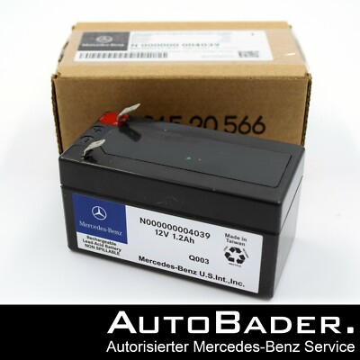 Original Mercedes AGM Backup Batterie Stützbatterie 12V 1.2Ah N000000009504 NEU