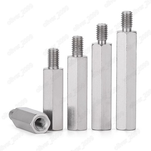 Male-Female 304 Stainless Steel Hex Column Standoff Support Spacer M2.5 M3 M4-M8 - Picture 2 of 6
