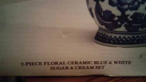 Bombay company blue and white Creamer And Pitcher Set NIB - Picture 6 of 9