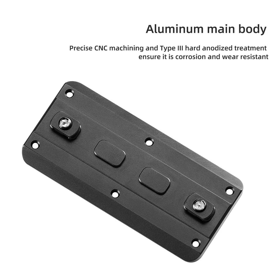 Adaptador de montaje de trípode FANAUE MLok Arca Rail compatible Arca-Swiss/RRS cola de milano Foto 2 de 4