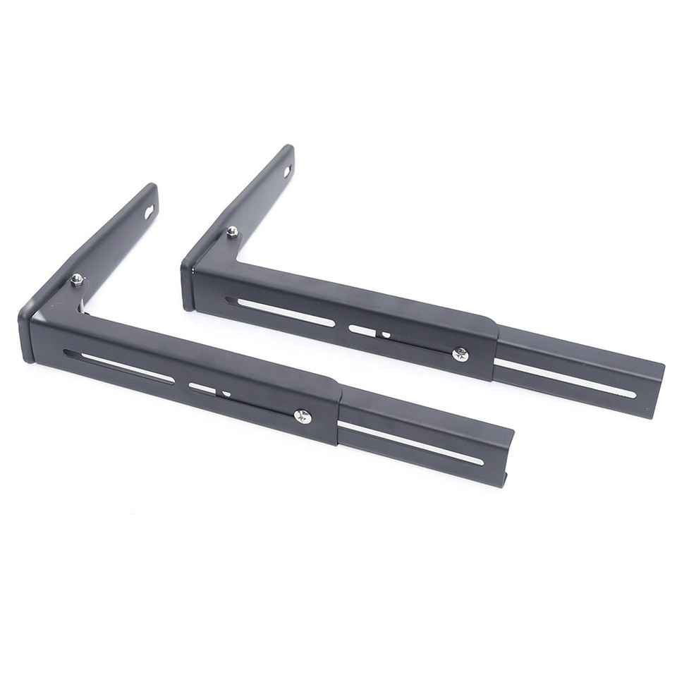 2pcs Heavy Duty Microwave Bracket Wall Mounted Adjustable Oven Steel