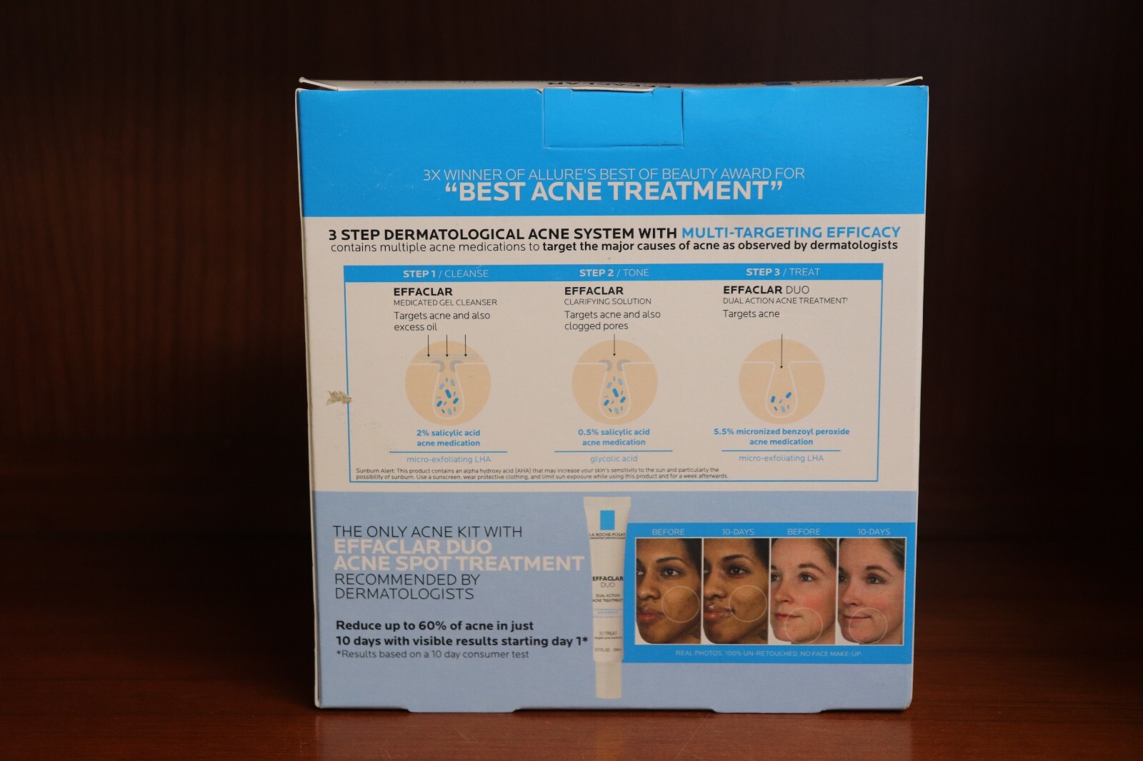 NEW La RochePosay Effaclar Duo 3 Piece Kit Acne Treatment System Exp