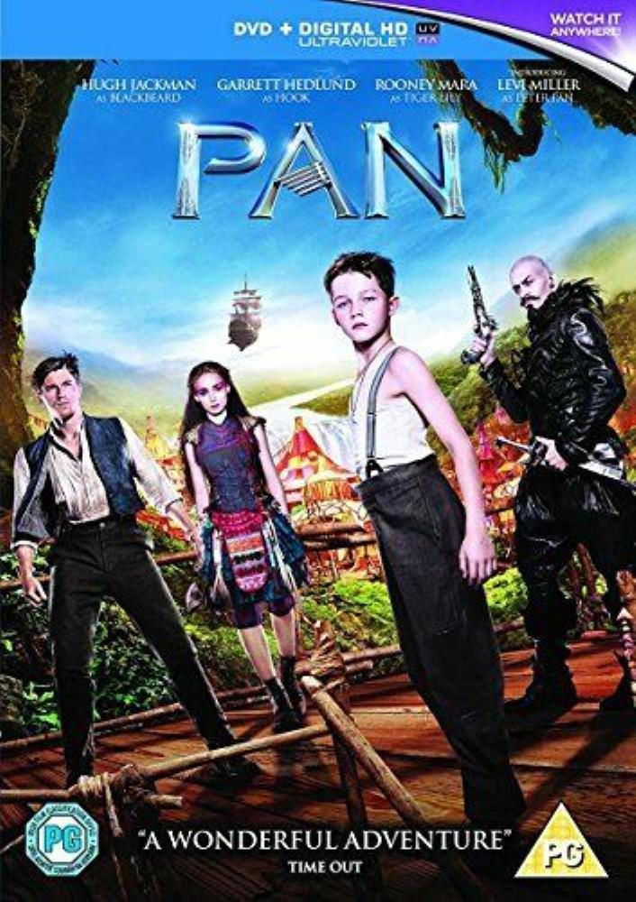 Pan DVD (2016) FREE SHIPPING