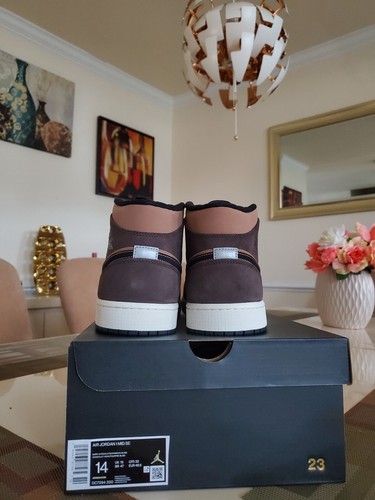 Nike Air Jordan 1 Mid SE Dark Chocolate Mocha High Low DC7294-200 sz 14 - 第 7/9 張圖片