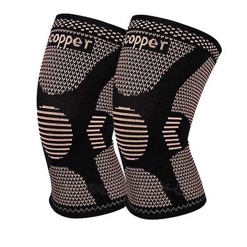 Elastic Knee Sleeve Support Brace for Joint Pain Injury Sprain Knee Cap Compress - Picture 46 of 66