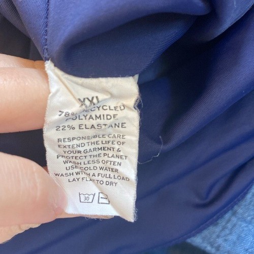 Traje de baño Hill House / Rosie One Piece con volantes cuello cuadrado azul marino XXL - Imagen 5 de 6