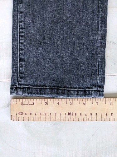 Abercrombie Kids Straight Jeans 15/16 Short Denim Stretch Boys Charcoal Wash NWT - Picture 9 of 11