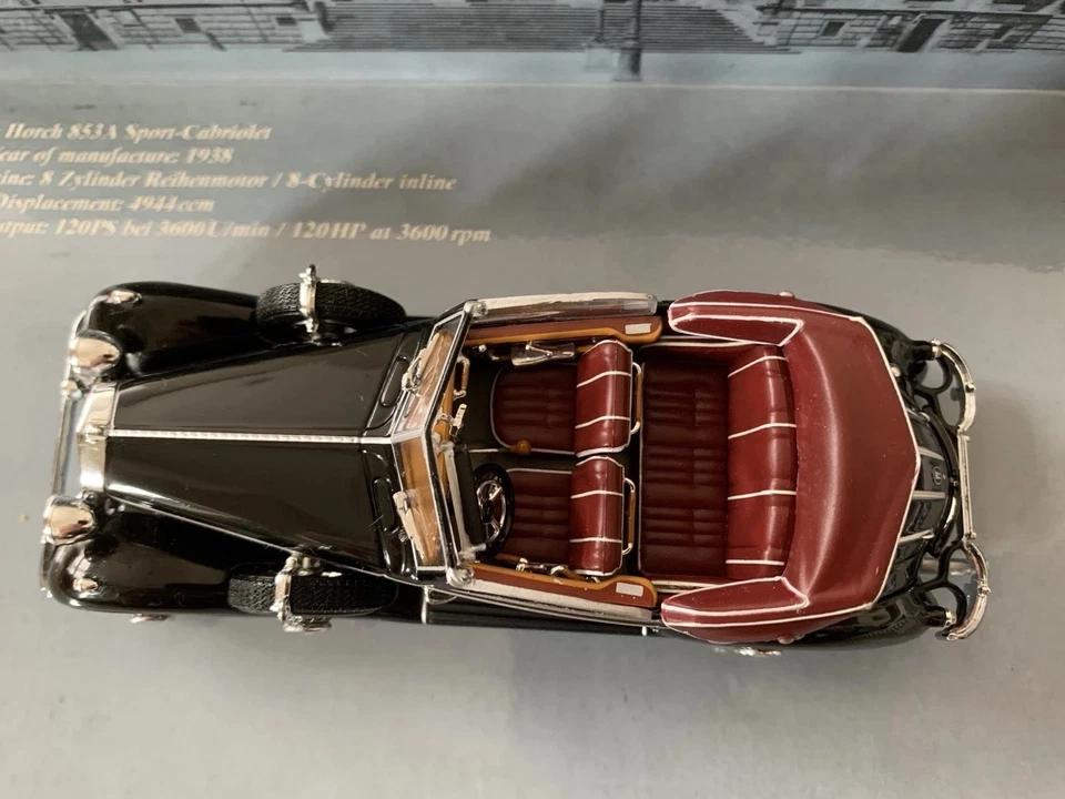 Minichamps Horch 853A Cabrio 1938 1/43 #436012030 - Image 4 of 4