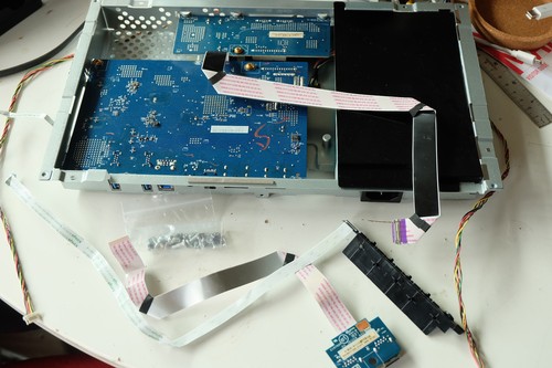 Dell U2718Q chassis (mainboard/power supply/LED backlight driver/cables)