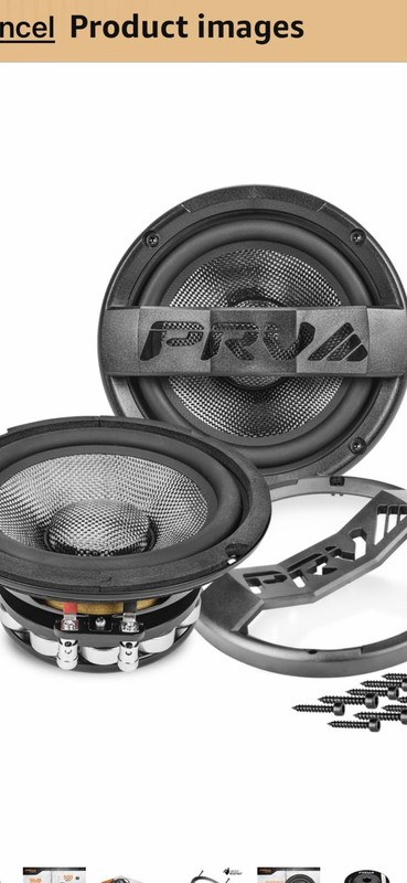 PRV 6.5" Full-Range Speaker Drivers Pair  new never used no box or grills