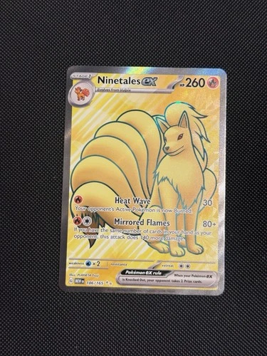 Ninetales EX 186/165 Scarlet & Violet 151 Ultra Rare NM