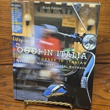 Oggi In Italia: A First Course in Italian 9th Edition 2011 HC EX-LIB GOOD+