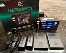 Atomos Samurai Blade 5" SDI Monitor, Drive, AC DC-Battery Adapter, Battery