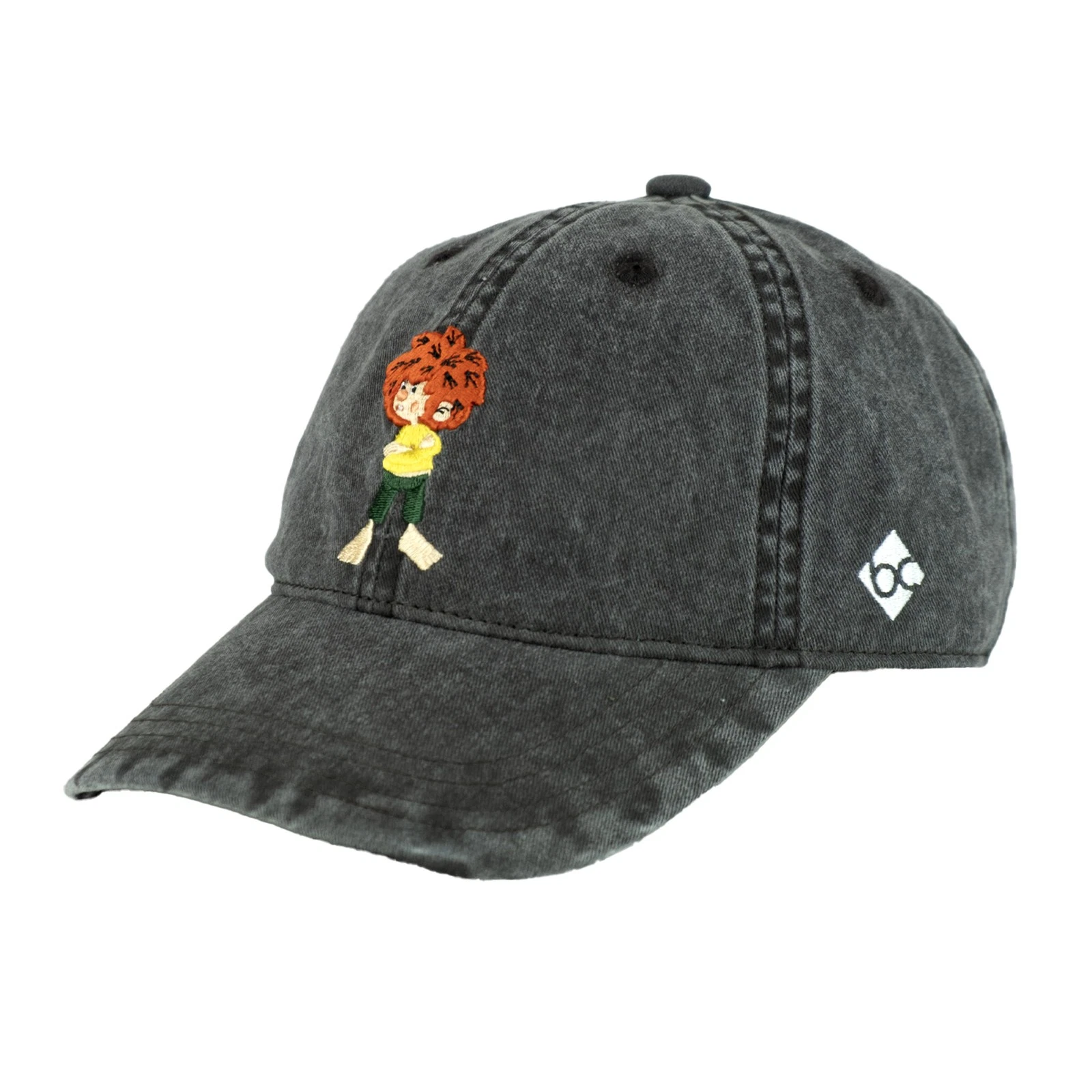 Bavarian Caps Cap Grantler Club: Pumuckl Vintage Black Dad Hat One Size Base Cap