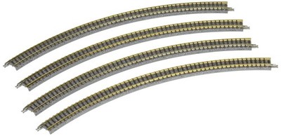 TOMIX 1856 N Gauge Curve Rail C354-45 F Set 4pcs