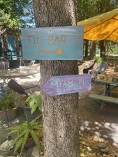 Tiki Bar Beach Sign