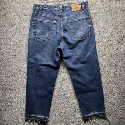 Vintage Levi s 550 Relaxed Fit Denim Men s Jeans 34x32 Y2K Made in USA Unhemmed