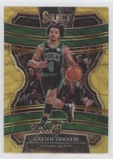 2019-20 Panini Select Concourse Tmall Gold Wave Prizm Carsen Edwards #18 g3g