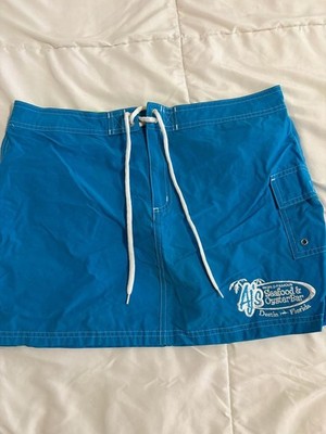 HYP AJ's Seafood & Oyster Bar Destin Florida Blue Board Skirt Women's Size M