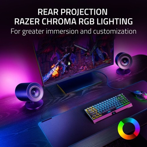 Razer Nommo V2 - Full-Range 2.1 PC Gaming Speakers with Wired Subwoofer - 第 8/8 張圖片