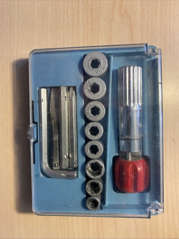 Shelton Socketool Kit Socket Ratchet Travel Case Sockets & Attachments As Shown 
