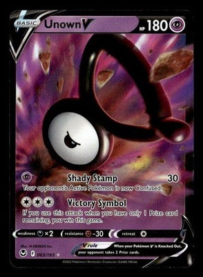 Pokemon Unown V #065/195 tcg Near Mint or Better