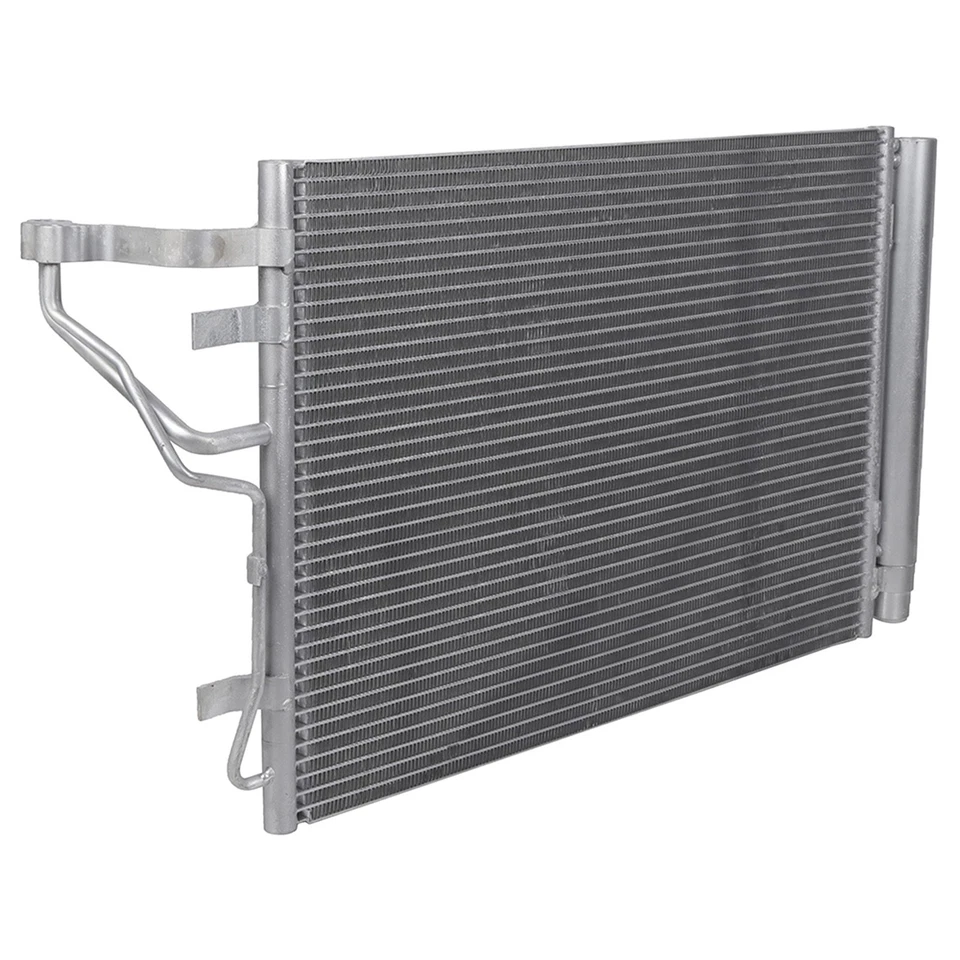 For 2007-2012 Hyundai Elantra Aluminium Radiator & AC Condenser Cooling Assembly Foto 3 de 4