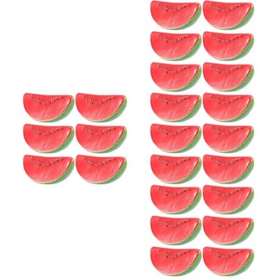  4 Pieces Plastik Obst Spielzeug Wassermelonenverzierung Falsche Früchte