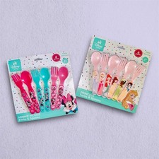 Disney Baby Minnie Mouse Princess Forks Spoons Cutlery Set BPA-Free 6 mo