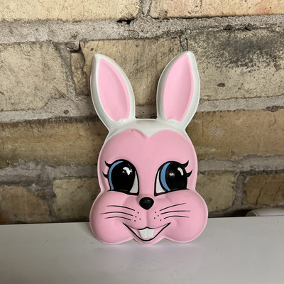 Vintage Look Bakery Crafts Pop Tops Plastic Mold Easter Bunny Cake Topper Head