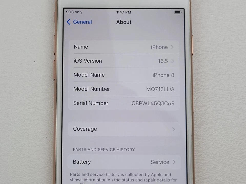 Apple iPhone 8 (A1905) 64GB - Gold (T-Mobile) Smartphone - Clean IMEI - H4328 - Image 4 of 4