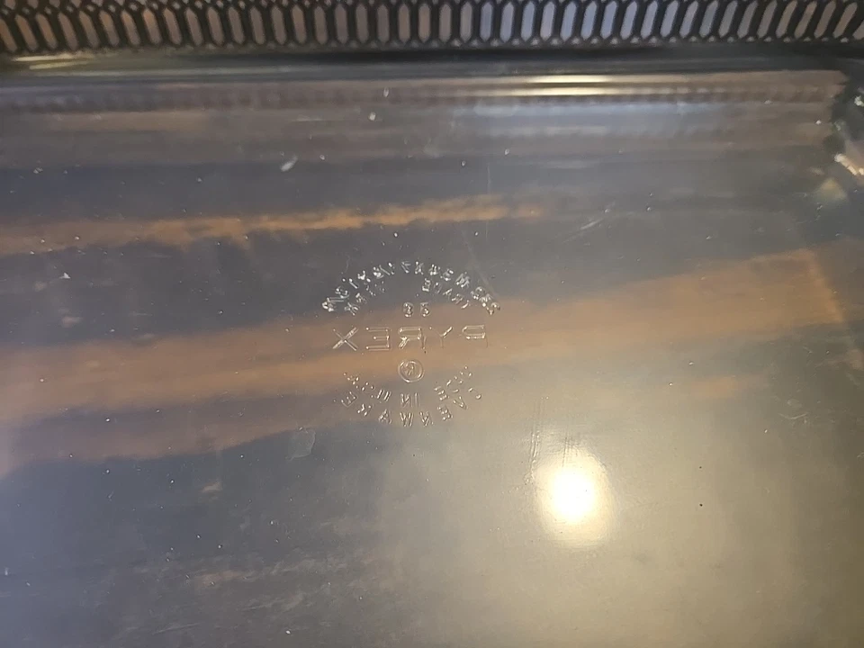 Porte-plat En Argent / Support Pour Plat En Pyrex Rectangulaire 12x8" - Photo 3/4