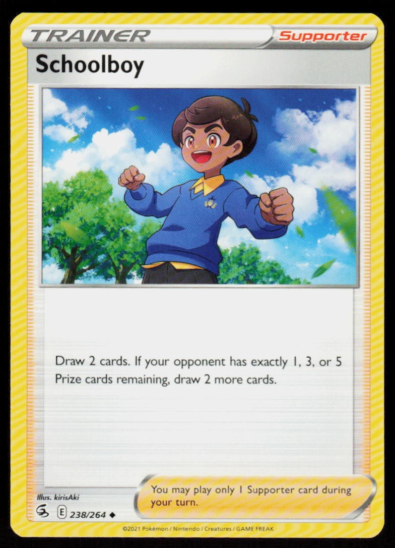 Schoolboy 238/264 Uncommon Fusion Strike Pokemon Lightly Played