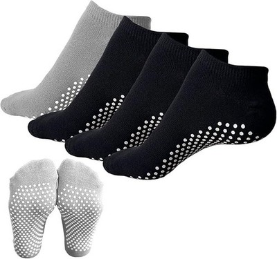 4 Paar Stoppersocken Für Damen Herren Yoga Socken Antirutschsocken Rutschfeste  